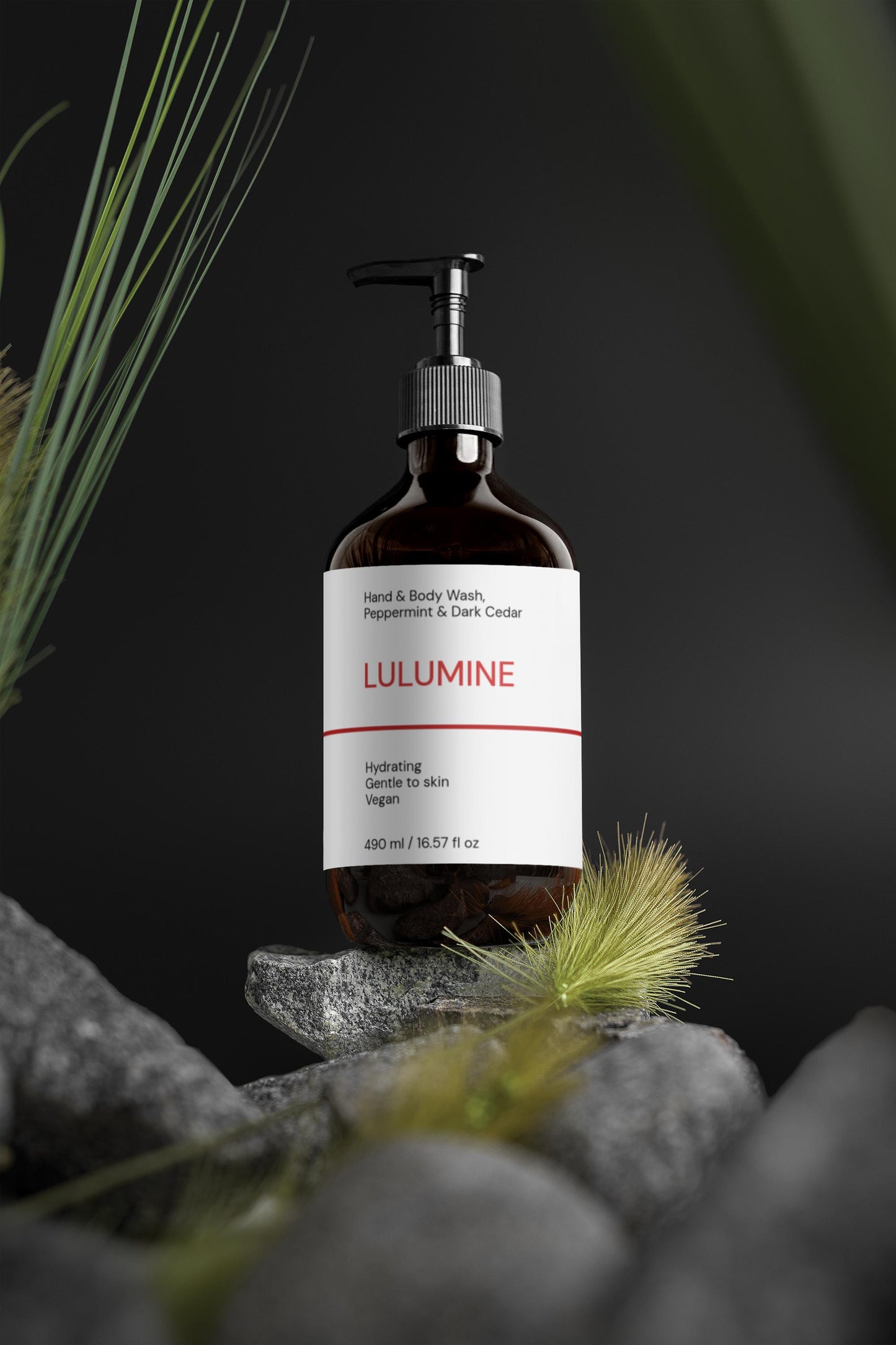 Lulumine Cedar Bloom – Peppermint & Dark Cedar Body Wash