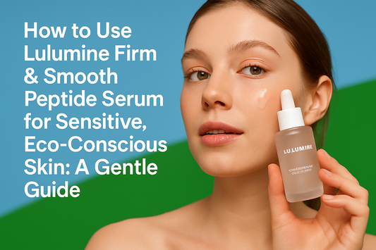 How to Use Lulumine Firm &amp; Smooth Peptide Serum for Sensitive, Eco-Conscious Skin: A Gentle Guide